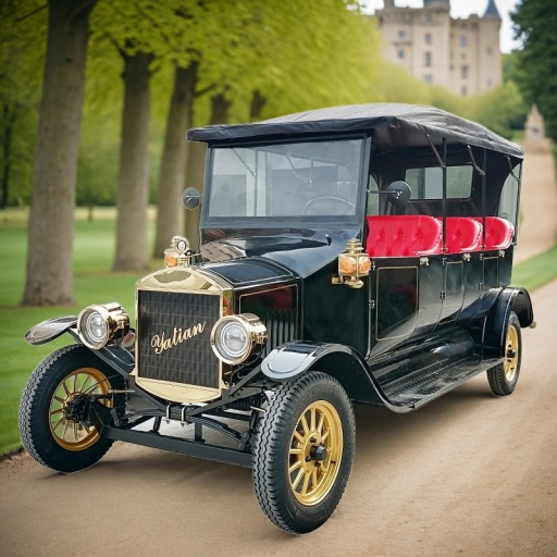 Yatian LY08N مكوك القرية السوداء شاشة LCD جديدة للطاقة سيارة عتيقة