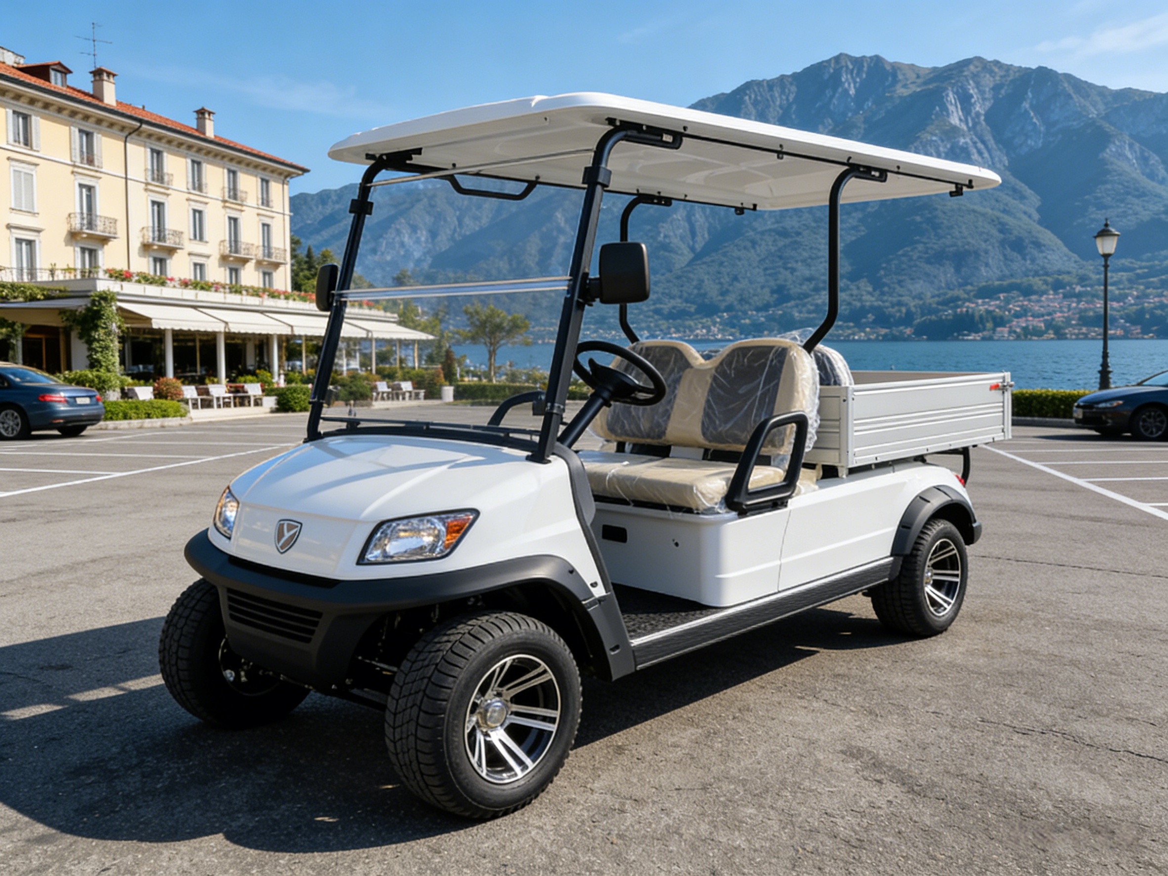 عربة جولف بمقعدين مع صندوق شحن (6)