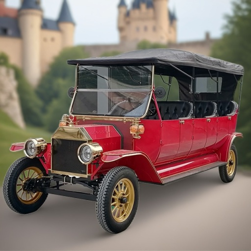 ريترو خمر سيارة مع شهادة سي للكبار