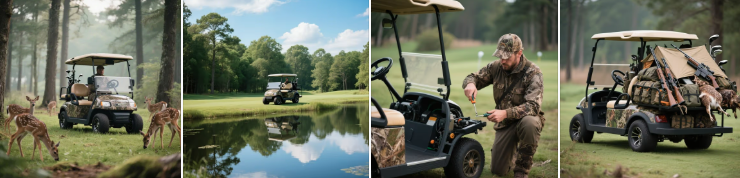 لماذا تستخدم عربة جولف كهربائية للصيد