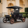 Black LY04A Yatian Manufacturing 1903: سيارة عتيقة قديمة يمكن التقاطها على Instagram لتجربة إجازة فاخرة في ملاعب الجولف والفنادق الفاخرة والمنتجعات