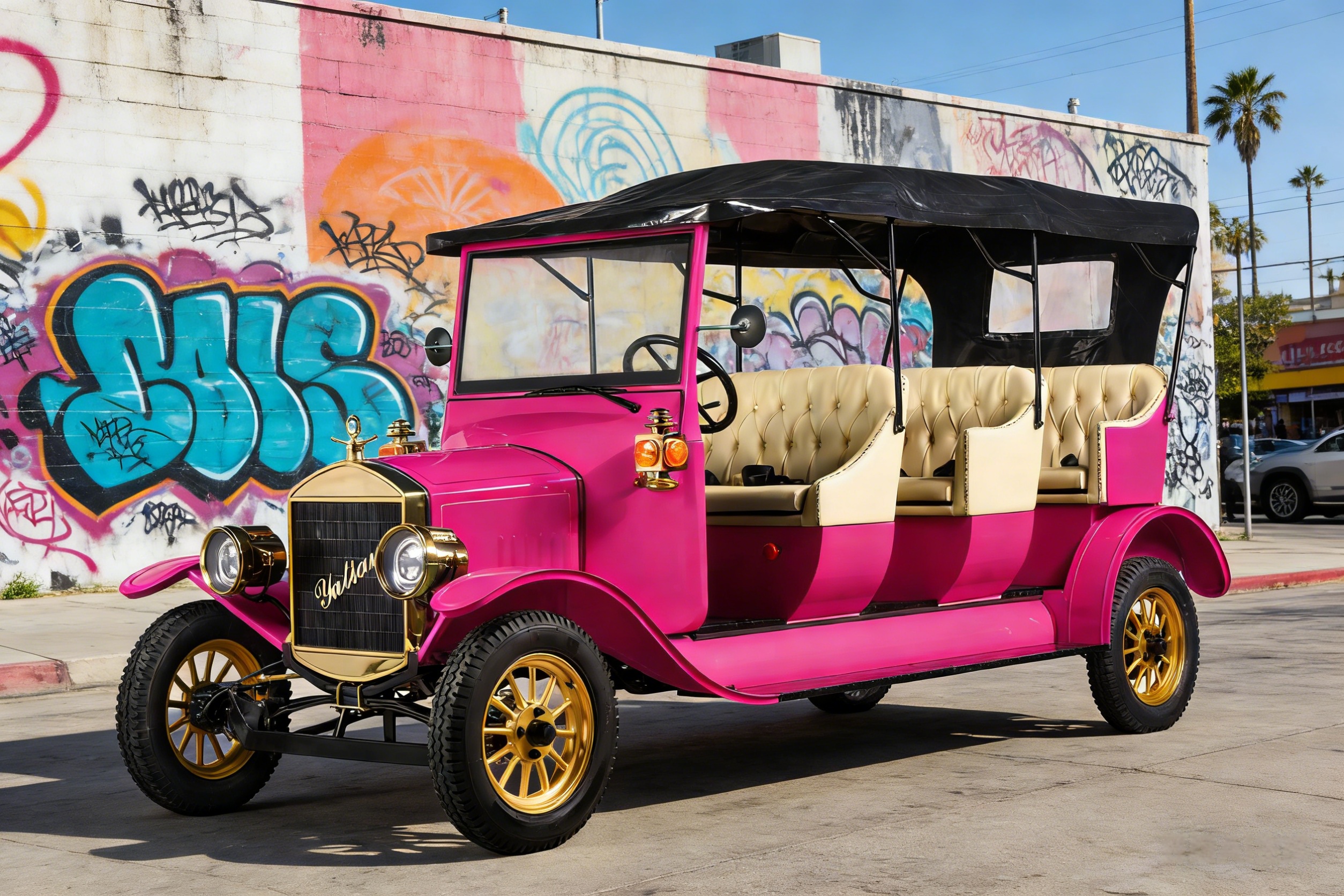 LY08B السيارة الكلاسيكية الرجعية (4)